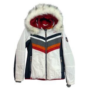 Almgwand Ski Fur Trim Coat White Size 38 Pre-Loved